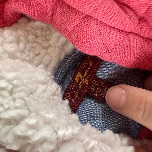 7 For All Mankind Pink Quilted Bunting - 3/6 Months - Picture 4 of 4